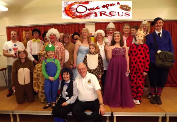 The cast of the Lions pantomime 'Once Upon a Circus....' EMN-160216-130542001