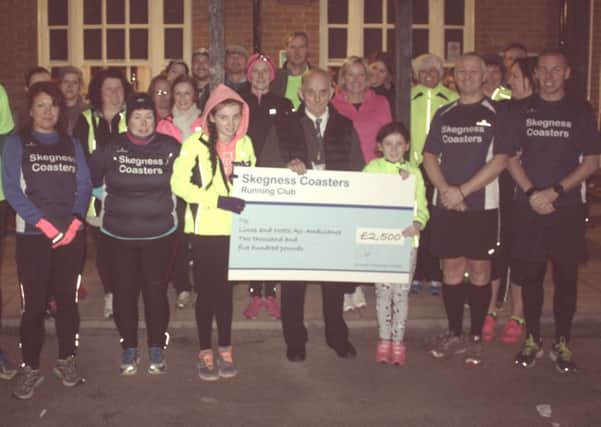 A 10k organised by Skegness Coasters has raised Â£2,500 for the Lincs and Notts Air Ambulance.
