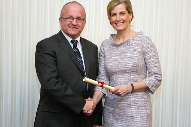 The Rev Canon Alan Robson and Sophie, Countess of Wessex EMN-160218-113558001