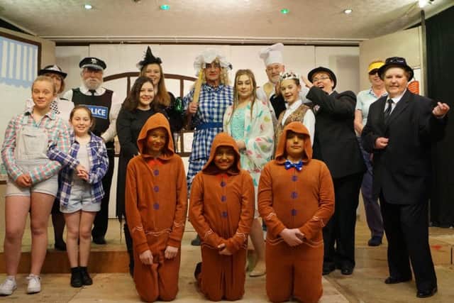 The cast of the 2016 Osgodby Pantomime - Hansel and Gretel - are waiting to entertain you EMN-160229-092745001