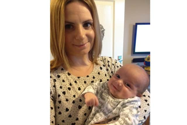 Victoria Dawson with her baby Eddie who she saved with emergency CPR.