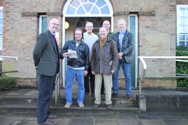 Members of Far Welter'd with ELDC leader Craig Leyland. EMN-160219-165756001