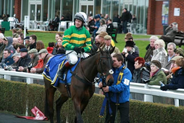 Richard Johnson after his 199th of the season on board Lockstockandbarrel in the feature race at Rasen EMN-160222-132159002