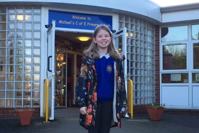 Top BMX rider Evie Wood, who attends St Michael's CE Primary School in Louth.