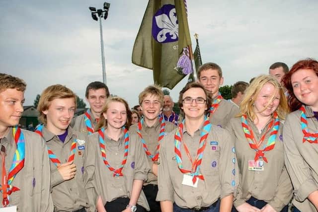 All smiles - a local scout group EMN-160224-121814001