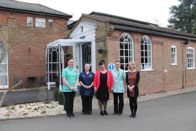 Staff members at the Elms Care Home in Louth.