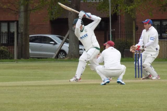 Market Rasen CC's new First XI skipper Liam Scales at the crease last season. EMN-160215-113907002
