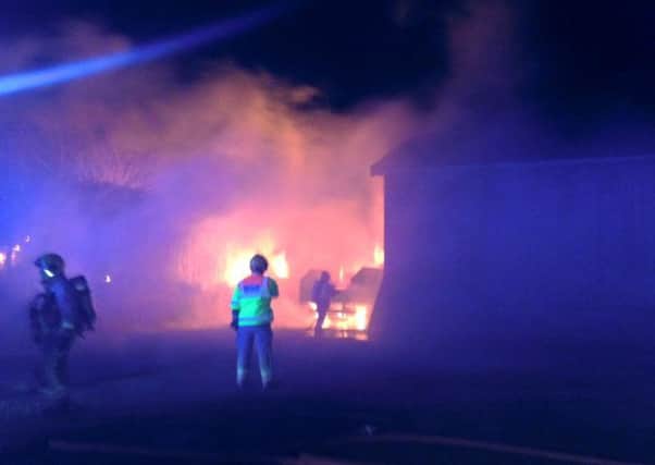 The fire at Jim's Yard last night (February 29) EMN-160103-082857001