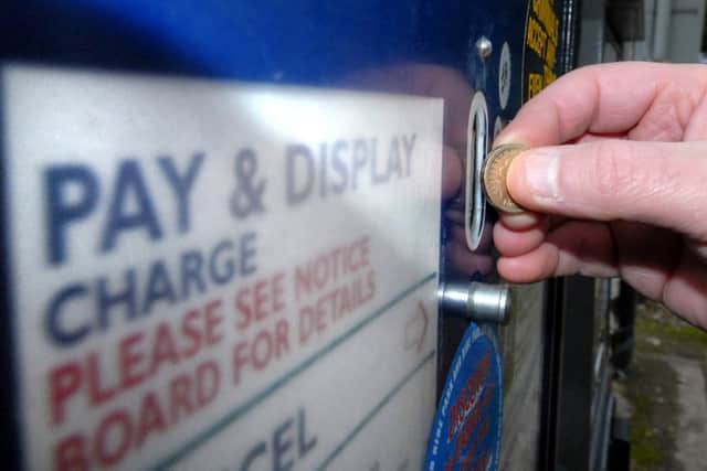 Parking machine.