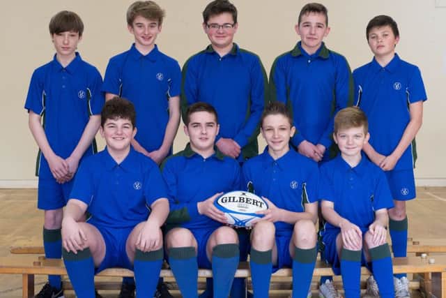 The Somercotes Academy year nine boys' rugby team are: Back row, from left - Beaudy Persaud, Jamie Wray, Jaydon Parker, Jay Powdrill, Dylan Carmichael; Front row, from left - Jamie Atherton, Jacques Wright, Neo Steele and Marc Gregory.