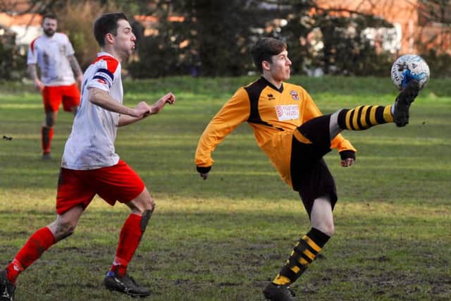 Wade Hurst brings the ball under control.