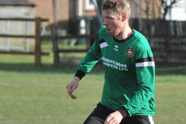 Lee Llewellyn scored for Sleaford. Photo: Nigel West