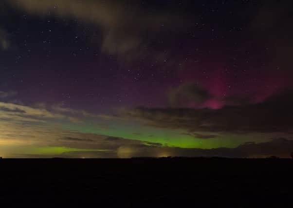 Mark Johnson took this photo of the Northern Lights over North Somercotes in Lincolnshire last night, Sunday.