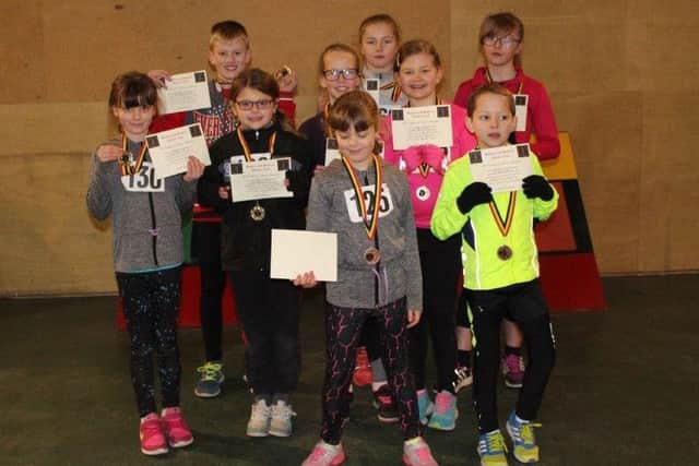 The top three teams from the latest sportshall event.