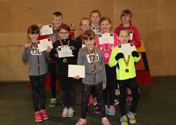 The top three teams from the latest sportshall event.