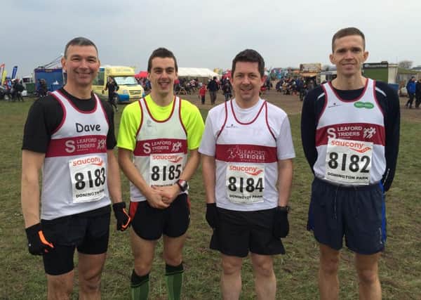 Sleaford Striders seniors at the National Cross Country Championships.
