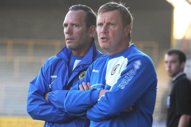Dennis Greene (left) and assistant Martyn Bunce.