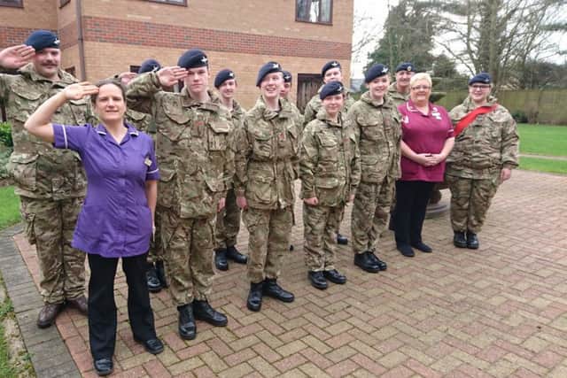 Horncastle cadets visited Tanglewood Care Home EMN-160803-080329001
