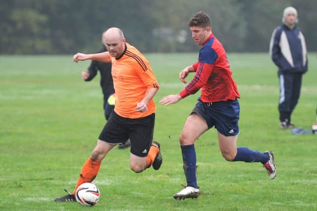 Liam Nimmo (right) hit a brace for Railway.