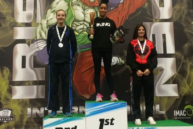 Nesta Baxter of Evolution picks up a silver medal at the Irish Open championships EMN-160314-094944002