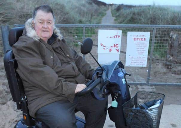 Paul Marshall is urging residents to support the campaign to reopen a coastal path in Skegness. ANL-161003-133106001
