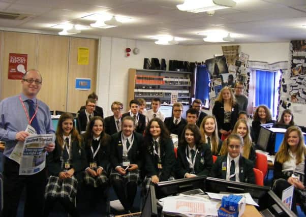 Sleaford Standard News editor Andy Hubbert meets the carre's and Kesteven and Sleaford High School news teams to share a few tips on how to get into journalism. EMN-161003-174200001