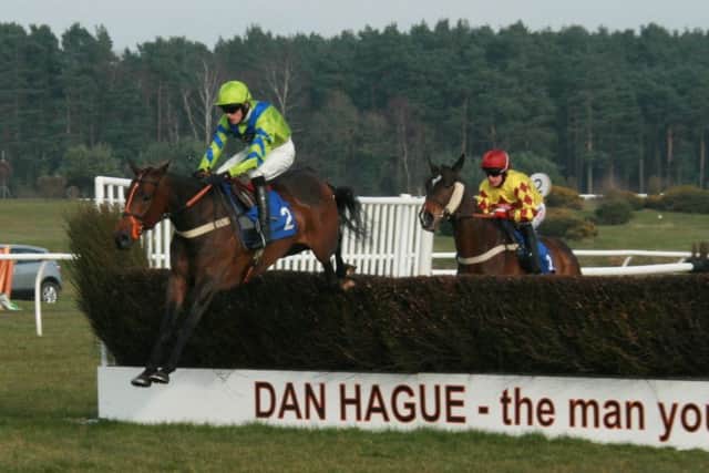 Bucking the Trend, winner of the 32Redsport.com Handicap Chase, ridden by Alan Johns EMN-160314-095704002