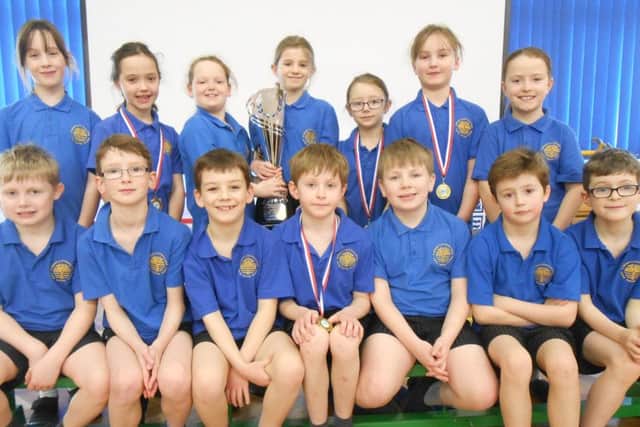 St Michael's successful Year 3 and 4 swimming team EMN-161103-101619002