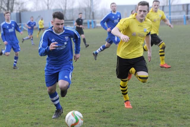 Action from Town's draw with Eynesbury.