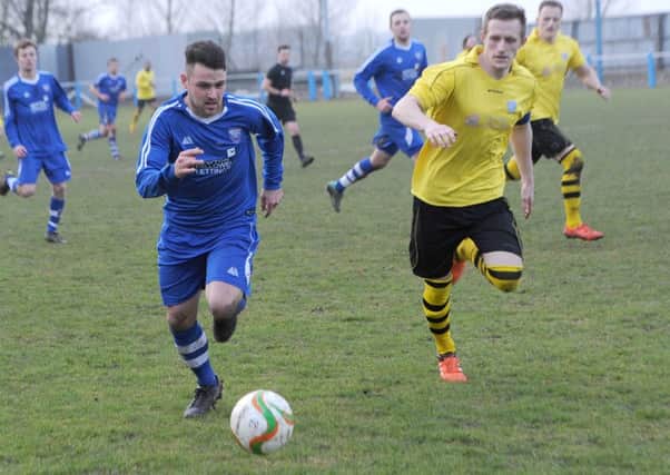 Action from Town's draw with Eynesbury.