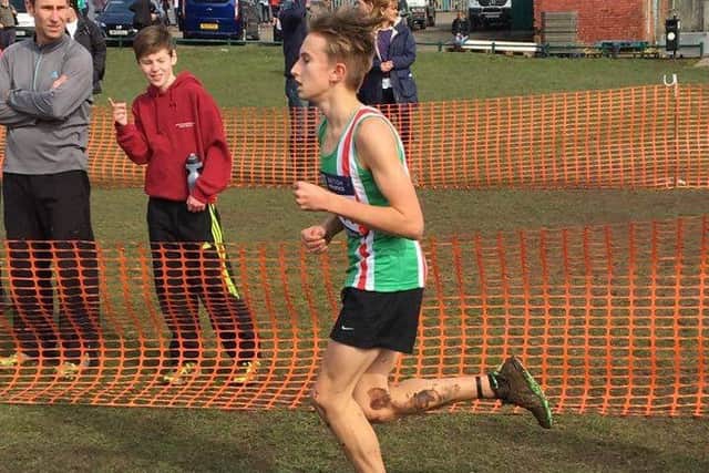 Archie Rainbow runs for Lincolnshire at the CAU Inter County Championships EMN-160314-170921002