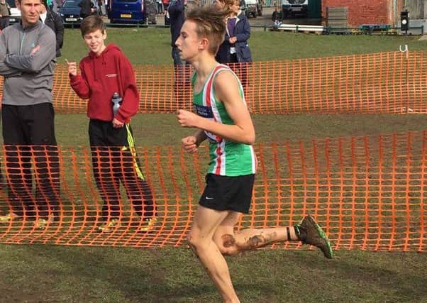 Archie Rainbow runs for Lincolnshire at the CAU Inter County Championships EMN-160314-170921002