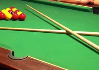 Crawley Pool League teams OOOooush & Raker semi-final Consolation Shield SUS-160315-095112002