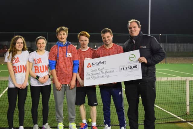 Louth Tennis & Sports Centre raised £1,250 for Sport Relief.