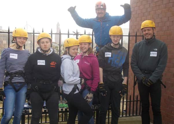 Pupils at Monks Dyke Tennyson College have done a sponsored abseil recently to raise funds for their World Challenge expedition.
