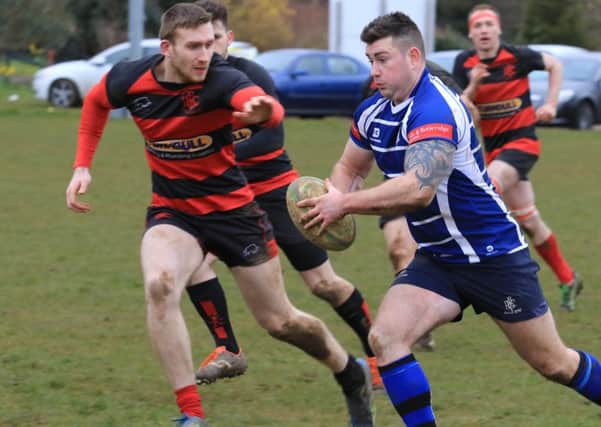 Chris Kellock charges forward. Photo: David Dales.