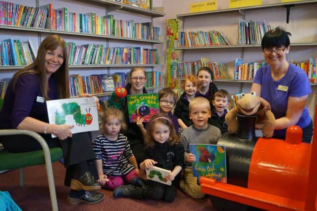 Children from Middle Rasen Nursery made their first visit to Market Rasen Library EMN-160323-083510001