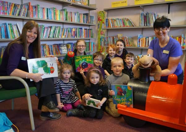 Children from Middle Rasen Nursery made their first visit to Market Rasen Library EMN-160323-083510001