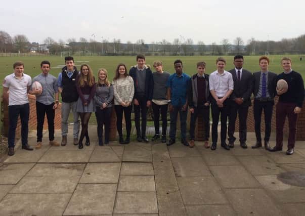 Staff and students helpd organise the county sevens rugby festival at De Aston School EMN-160324-151915002