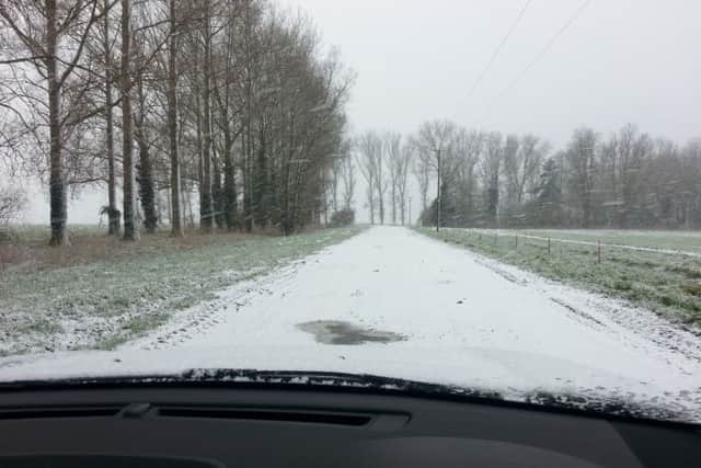 Ice and snow made rural roads treacherous this morning ANL-160215-094633001