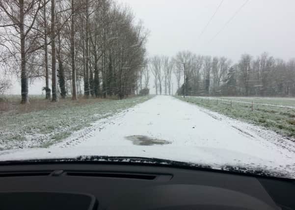 Ice and snow made rural roads treacherous this morning ANL-160215-094633001