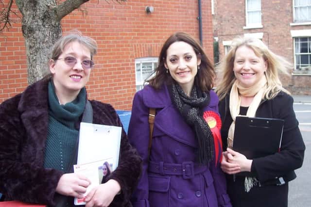 Lucinda Preston (centre) with Councillors Ros Jackson and Sarah Dodds.