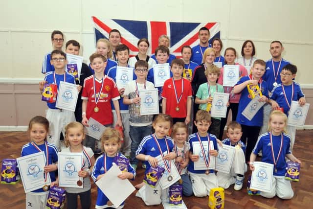 Quest Taekwondo hosts its Easter Games at St Thomas's Church Hall, London Road, Wyberton, with young winners, coaches and fighters. Photo by Tim Wilson.