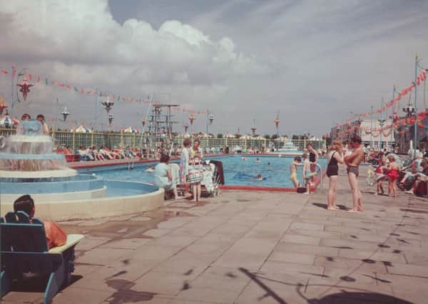 Holiday-maker use the outdoor pool in the 1960s. Photo: supplied.