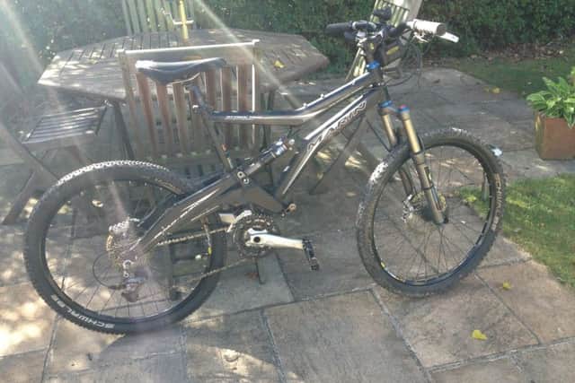 The stolen bicycle.