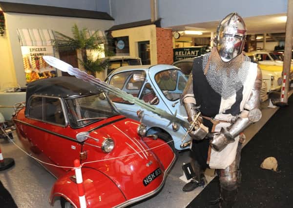 Knights of Skirbeck at Bubble Car Museum in Langrick. Dave Bedford.