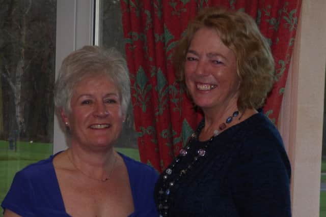 Market Rasen lady captain Helen Grinham with Eclectic League Division Two winner Helen Gibbard EMN-161104-104504002