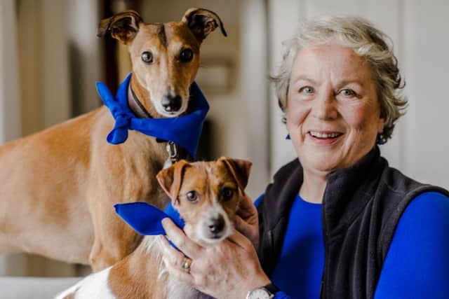 Pam Ferris with her dogs EMN-161204-160826001
