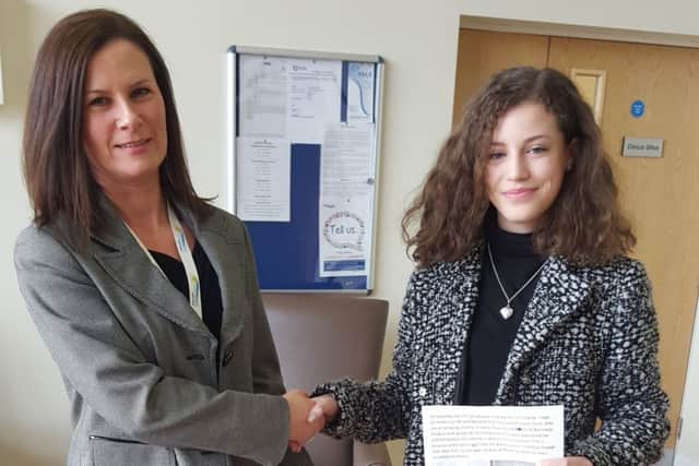 Phoebe Mumby and Nicky Ingall, representing St Barnabas Hospice.