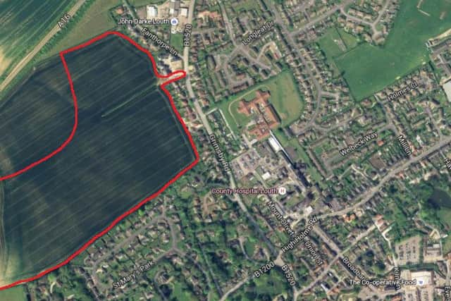 240 homes are proposed for the site off Grimsby Road, Louth, as part of East Lindsey District Council's Local Plan - which would see over 1,000 homes being built in the town.